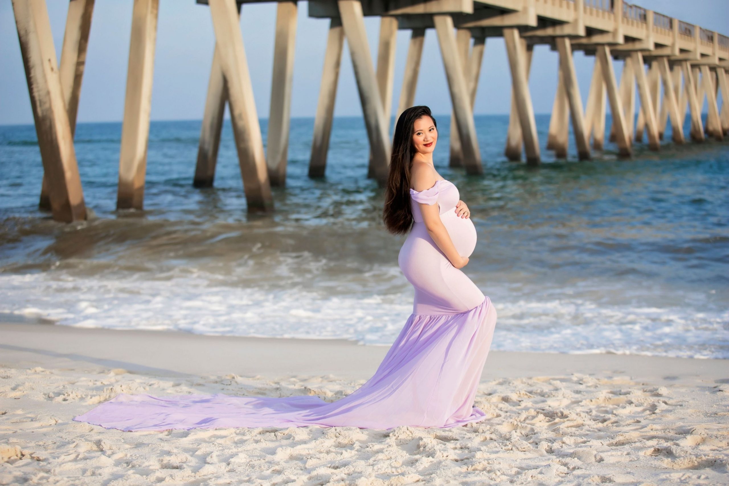 beach photography maternity